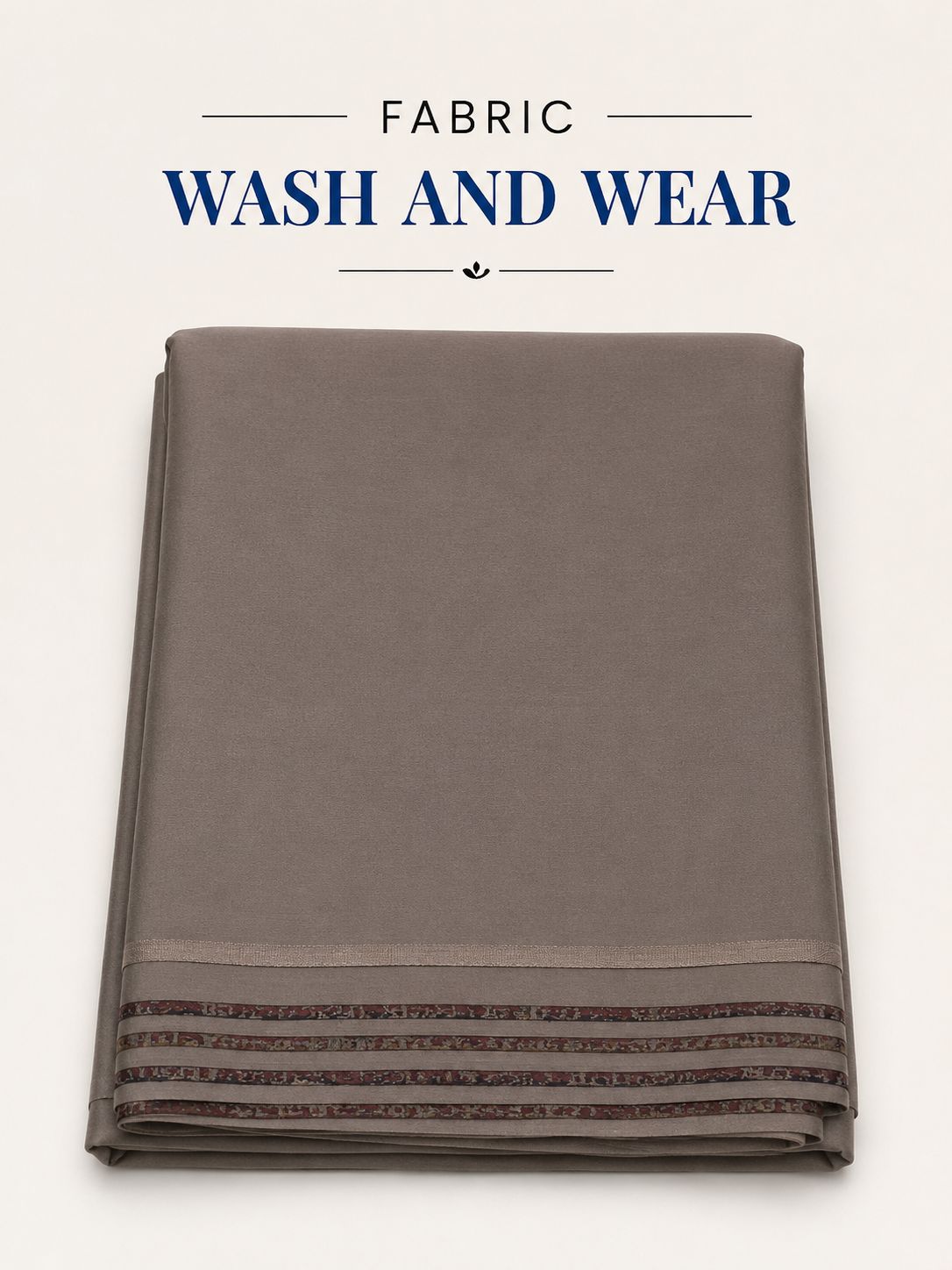 Gents Wash & Wear Suit Fabric — Warm Grey | Asia Collections