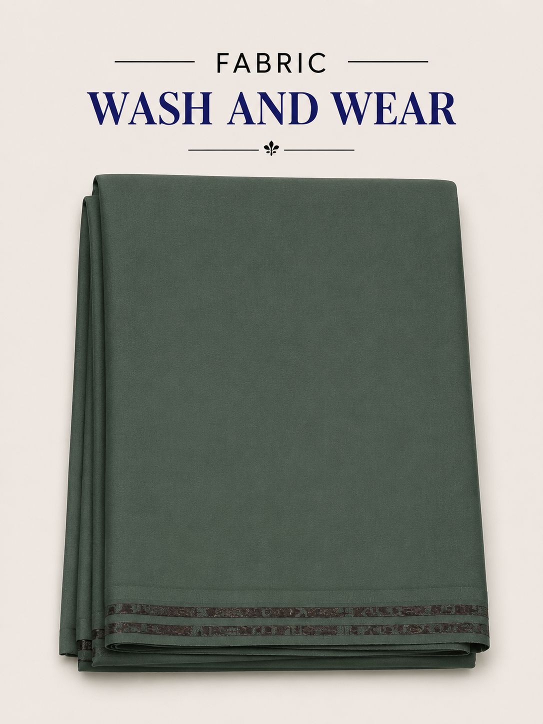 Gents Wash & Wear Suit Fabric — Forest Green | Asia Collections