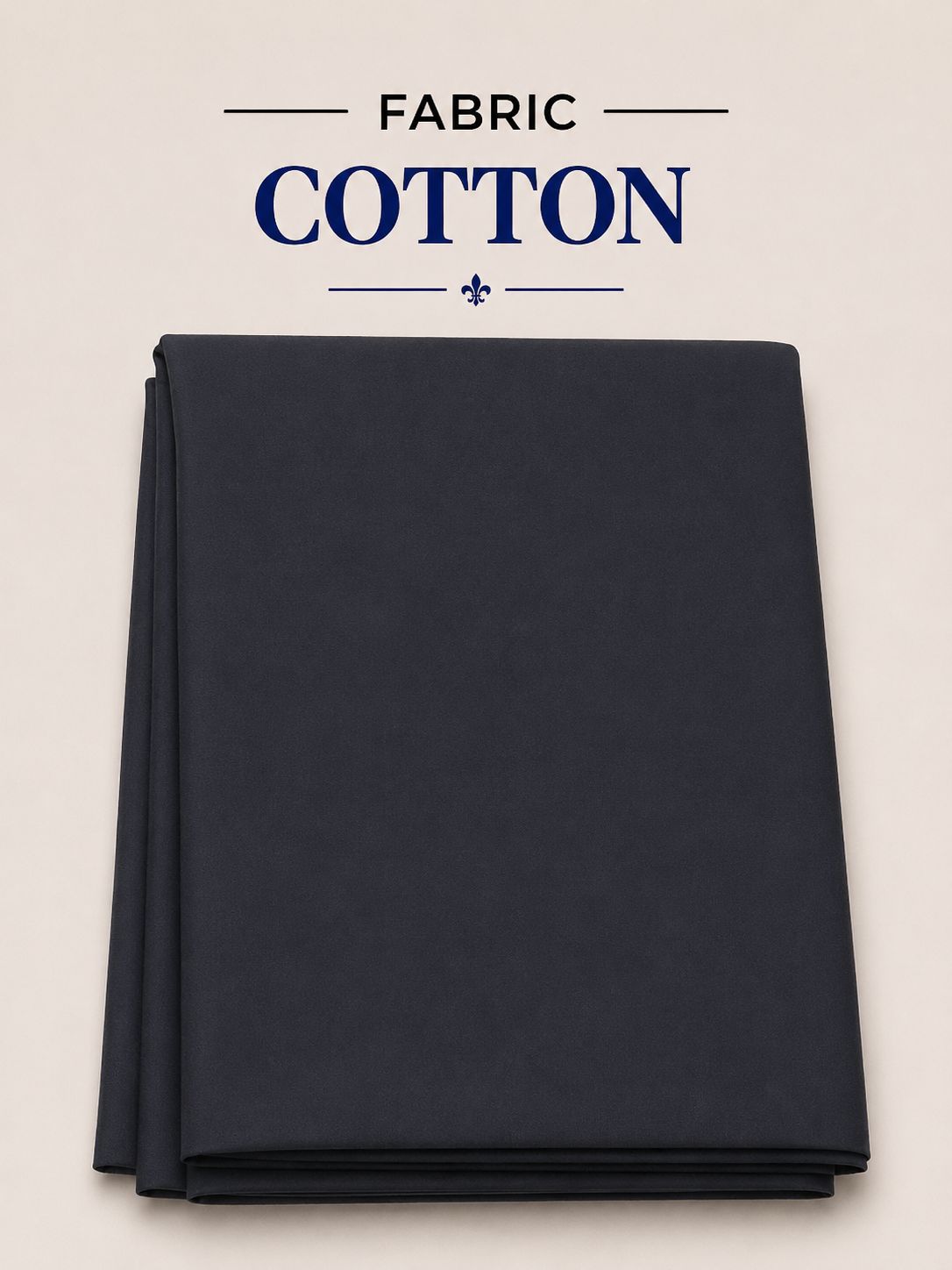 Gents Cotton Suit Fabric — Navy Charcoal | Asia Collections