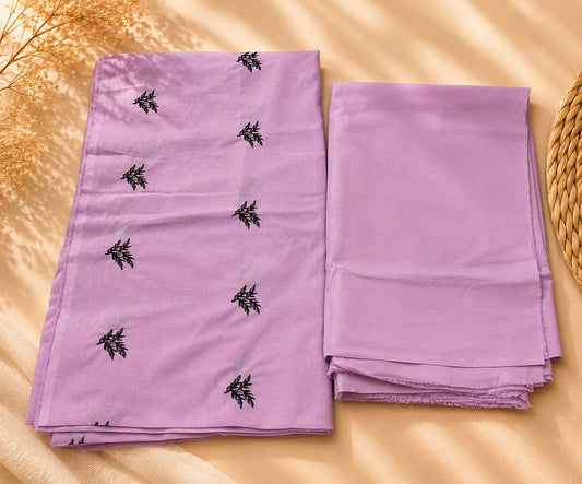 Lilac Pink Lawn 2-Piece Embroidered Suit Asia Collections (Embroidered Shirt & Plain Trouser)