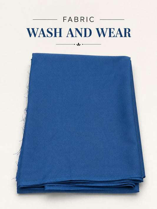 Gents Wash & Wear Suit Fabric — Royal Blue | Asia Collections