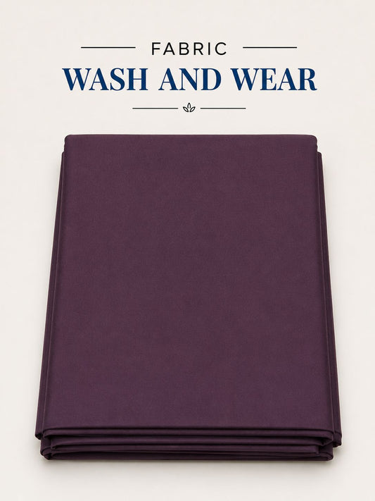 Gents Wash & Wear Suit Fabric — Deep Plum | Asia Collections