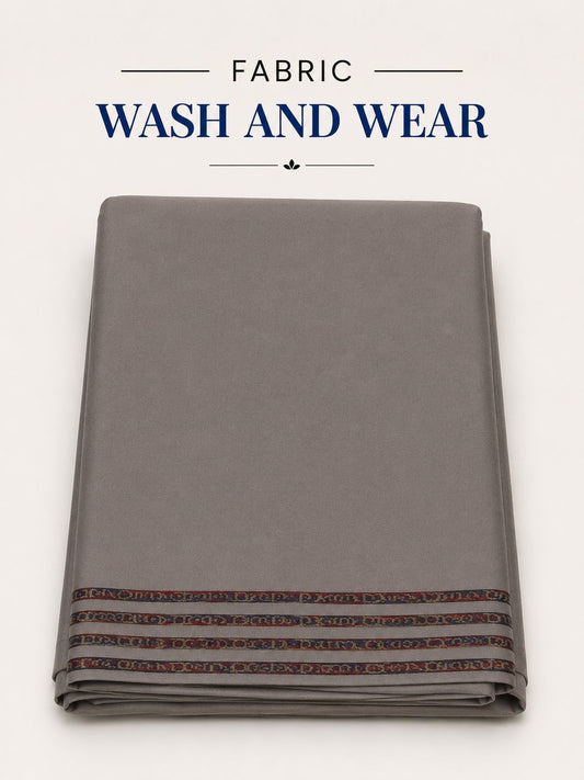 Gents Wash & Wear Suit Fabric — Cool Grey | Asia Collections