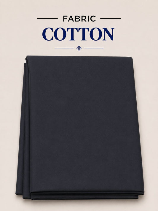Gents Cotton Suit Fabric — Navy Charcoal | Asia Collections