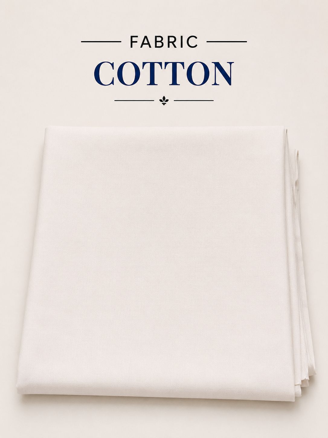 Gents Cotton Suit Fabric — Pure White | Asia Collections